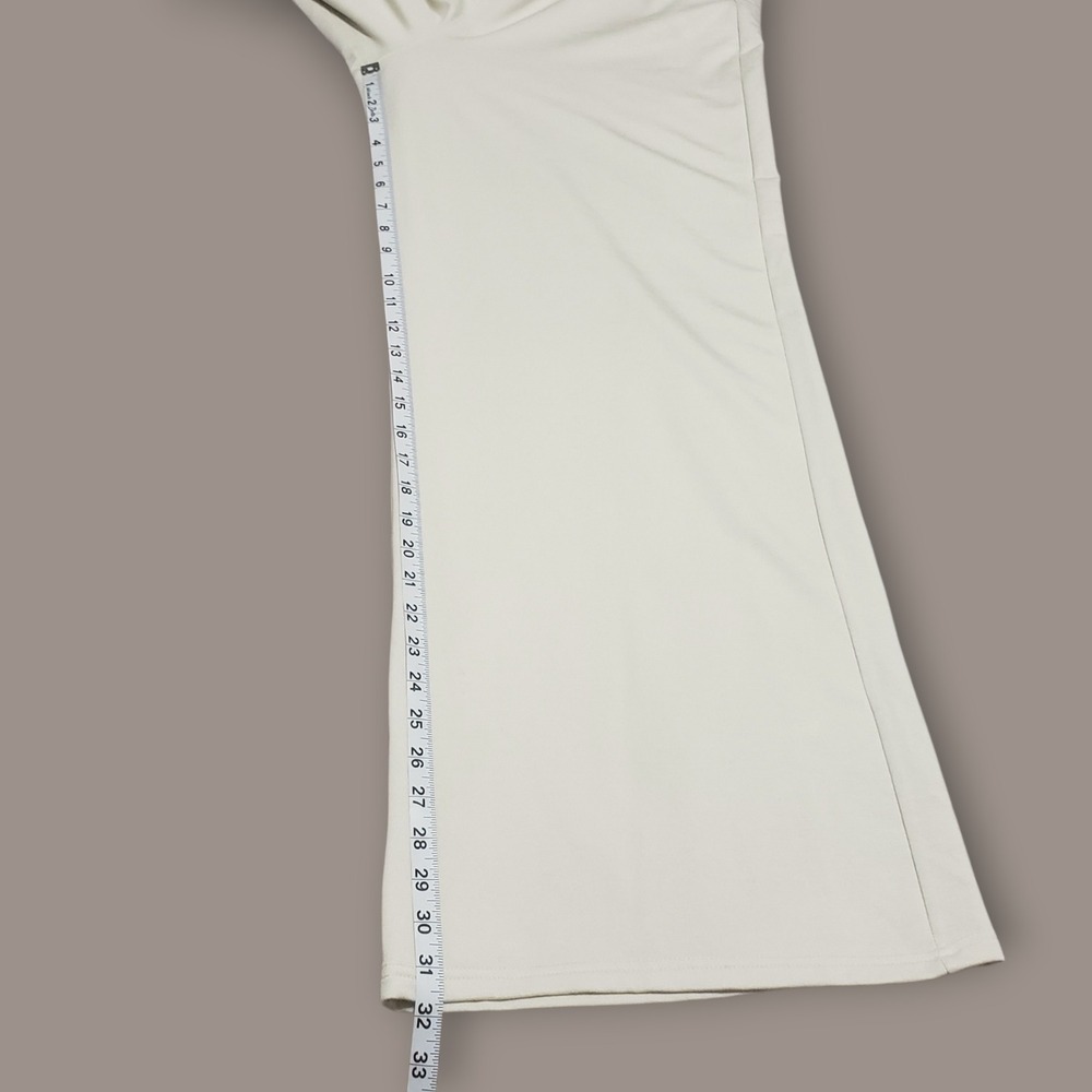 NWT Quince SuperSoft Fleece Wide Leg Pant Off-White Womens Large Pockets - Picture 9 of 11